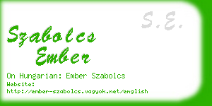 szabolcs ember business card